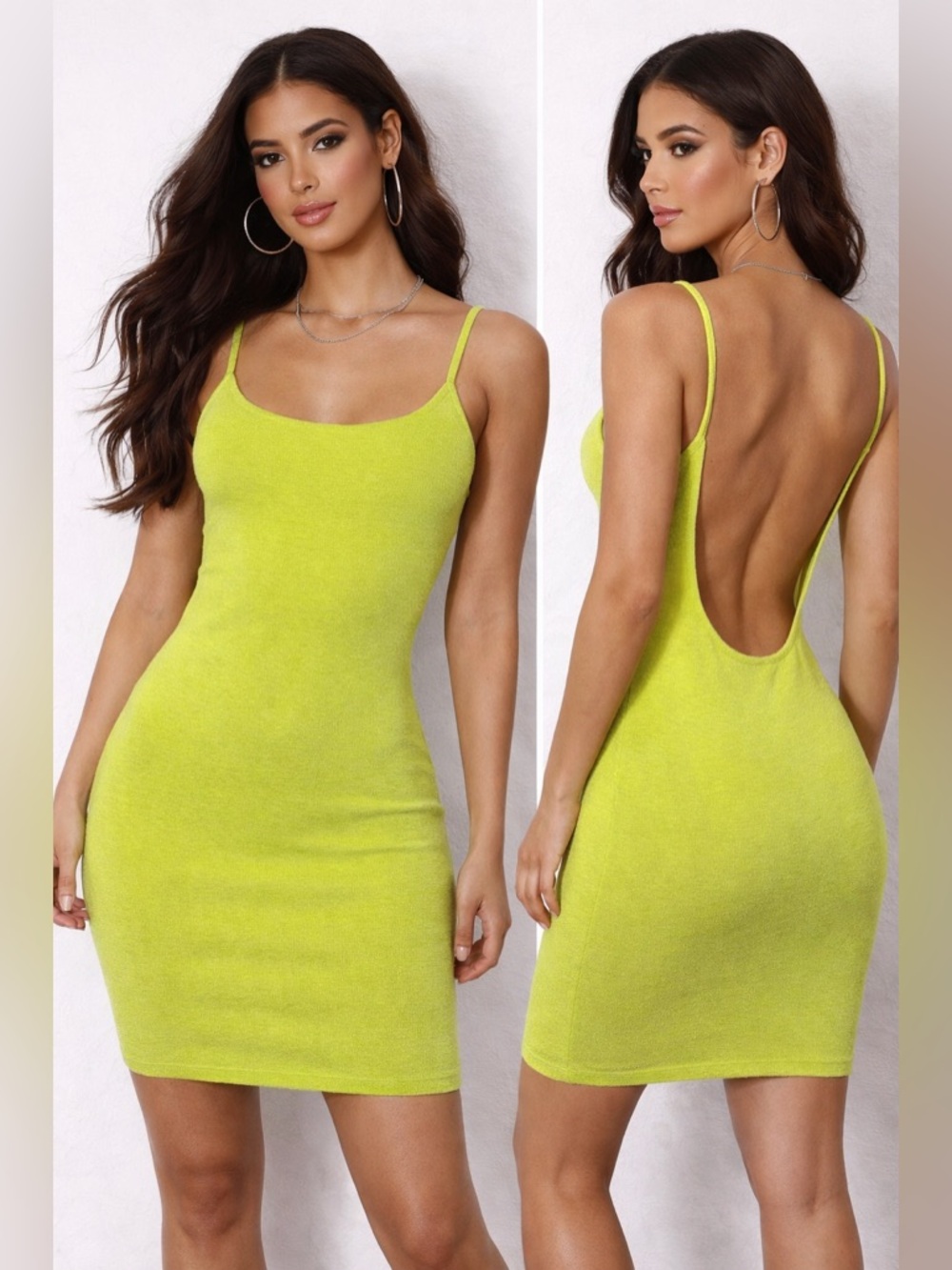 Lime Green Sleeveless Bodycon Dress